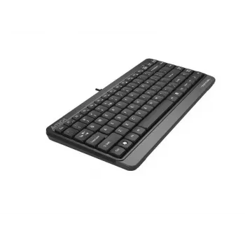 Przewodowa klawiatura USB A4Tech FStyler FK11 — kompaktowy układ standardowy, angielska, 12 klawiszy skrótu, podpórka pod nadgarstki, kabel 1,5 m