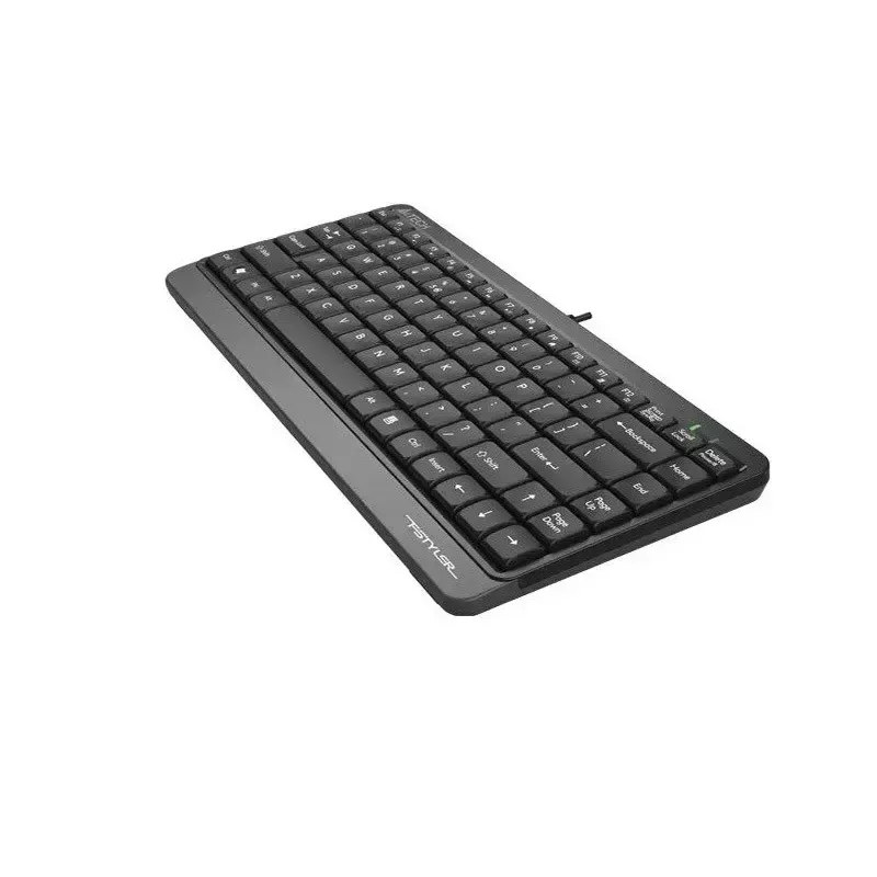 Przewodowa klawiatura USB A4Tech FStyler FK11 — kompaktowy układ standardowy, angielska, 12 klawiszy skrótu, podpórka pod nadgarstki, kabel 1,5 m