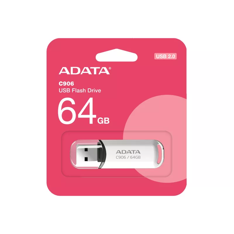 Pamięć USB ADATA C906 64 GB USB Typu-A 2.0 Biały