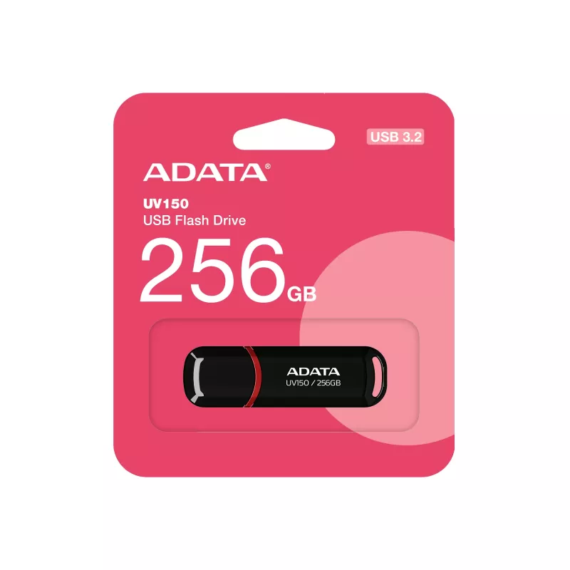 Pamięć USB ADATA UV150 256 GB USB Type-A 3.2 Gen 1 (3.1 Gen 1) Czarny