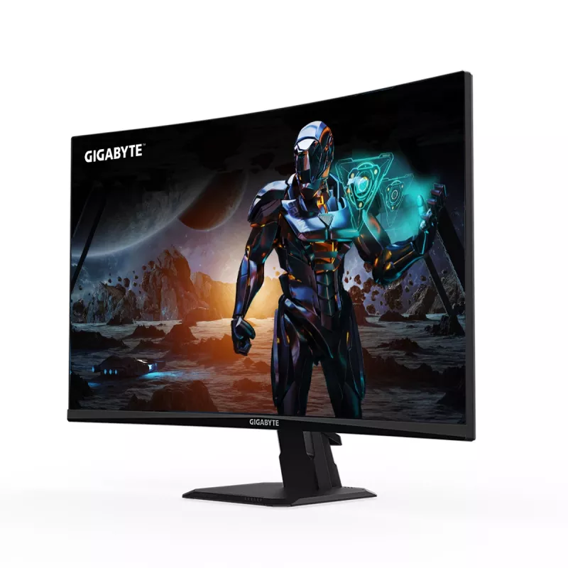 GIGABYTE GS27FC 27-calowy zakrzywiony monitor gamingowy FHD – 1920 x 1080, 180 Hz, 1 ms, 250 cd/m², FreeSync Premium, gotowość HDR, HDMI 2.0, DisplayPort 1.4