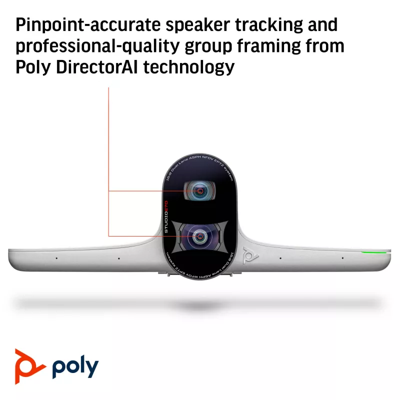 Smart Camera POLY Studio E70 20 MP 4K Ultra HD biała