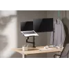 Gembird MA-DA-04 regulowany uchwyt biurkowy z ramieniem na monitor i podstawką pod notebooka, 17–32 cale