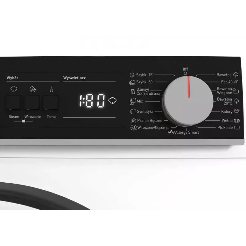 Pralka Sharp ES-NFA910BW1NA-PL, ładowana od przodu, 9 kg, klasa energetyczna A