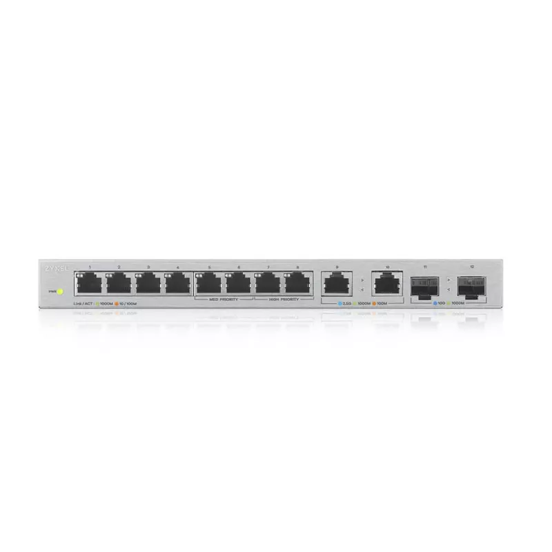 Zyxel XGS1010-12-ZZ0102F przełącznik sieciowy niezarządzalny Gigabit Ethernet (10/100/1000) Szary