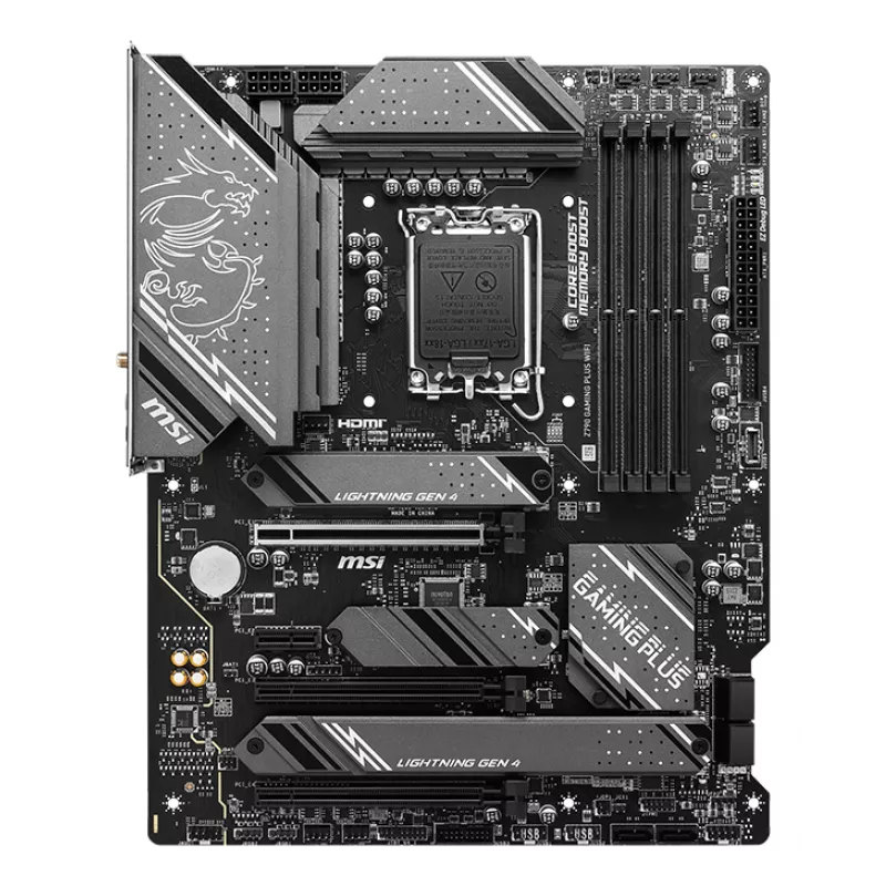 Płyta główna MSI Z790 GAMING PLUS WIFI — Intel Z790, LGA 1700 ATX, DDR5, 4x M.2, 2.5Gb LAN, Wi‑Fi 6, BT 5.3