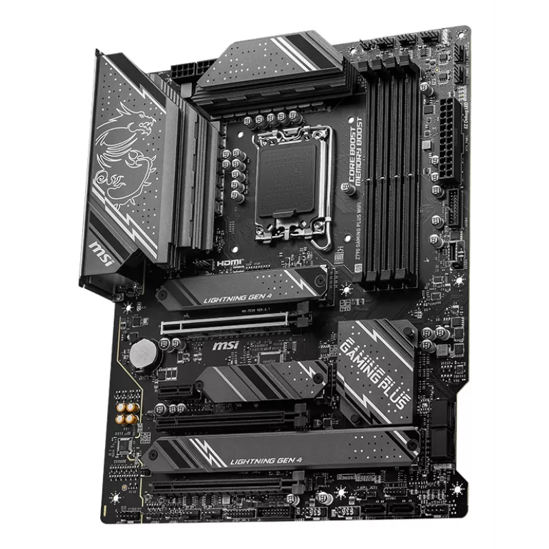 Płyta główna MSI Z790 GAMING PLUS WIFI — Intel Z790, LGA 1700 ATX, DDR5, 4x M.2, 2.5Gb LAN, Wi‑Fi 6, BT 5.3