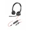HP Poly Czarnywire 3325 Stereo Microsoft Teams Certified USB-C Headset +3.5mm Plug +USB-C/A Adapter