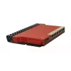Router przewodowy MikroTik L009UiGS-RM — 8x RJ-45, 2.5 Gigabit Ethernet, 1x SFP, 1x USB, CPU 800 MHz, 512 MB RAM, czerwony