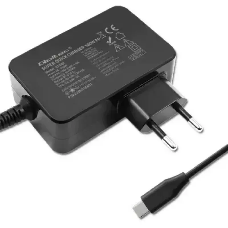 Ładowarka Qoltec 52388 Indoor Fast Charging 20V 5A Czarny