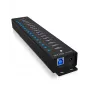 ICY BOX 17-Port Hub with USB 3.2 Gen 1 Type-A interface, USB 3.2 Gen 1 (3.1 Gen 1) Type-A, USB 3.2 Gen 1 (3.1 Gen 1) Type-A, USB Type-B, 5000 Mbit/s, Czarny, China, DC