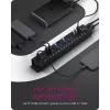 ICY BOX 17-Port Hub with USB 3.2 Gen 1 Type-A interface, USB 3.2 Gen 1 (3.1 Gen 1) Type-A, USB 3.2 Gen 1 (3.1 Gen 1) Type-A, USB Type-B, 5000 Mbit/s, Czarny, China, DC