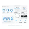 TP-Link AX3000 Whole Home Mesh Wi-Fi 6 System z PoE, Biały, Wewnętrzna, System Mesh, 420 m², Dwupasmowy (2,4 GHz / 5 GHz), Wi-Fi 6 (802.11ax)