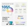 TP-Link Tapo Smart Light Bulb, Multicolor,Matter, Inteligentna żarówka, Wi-Fi/Bluetooth, Biały, 802.11b, 802.11g, Wi-Fi 4 (802.11n), WPA-PSK, WPA2-PSK, WPA3-SAE, LED
