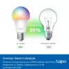 TP-Link Tapo Smart Light Bulb, Multicolor,Matter, Inteligentna żarówka, Wi-Fi/Bluetooth, Biały, 802.11b, 802.11g, Wi-Fi 4 (802.11n), WPA-PSK, WPA2-PSK, WPA3-SAE, LED