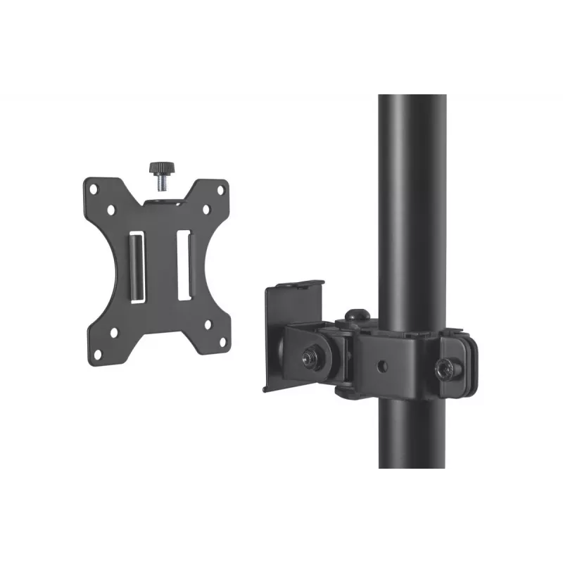 DIGITUS Monitor Vertical Mount 17-32in, 8kg max. each, clamp or grommet mount