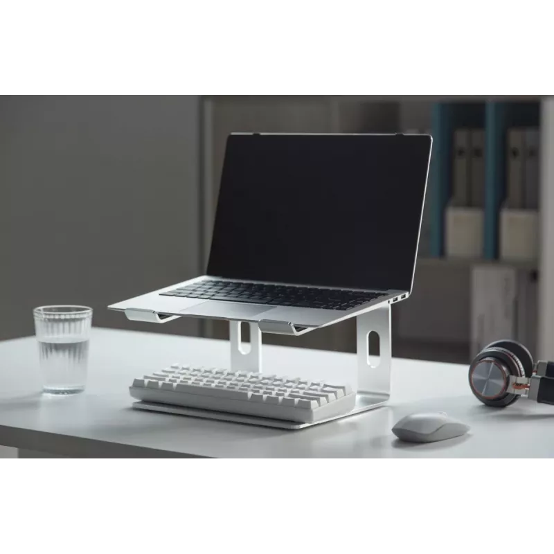 Podstawka pod laptop Gembird NBS-D1-01 Aluminium srebrny do notebooków do 39,6 cm (15,6 cala), udźwig 5 kg