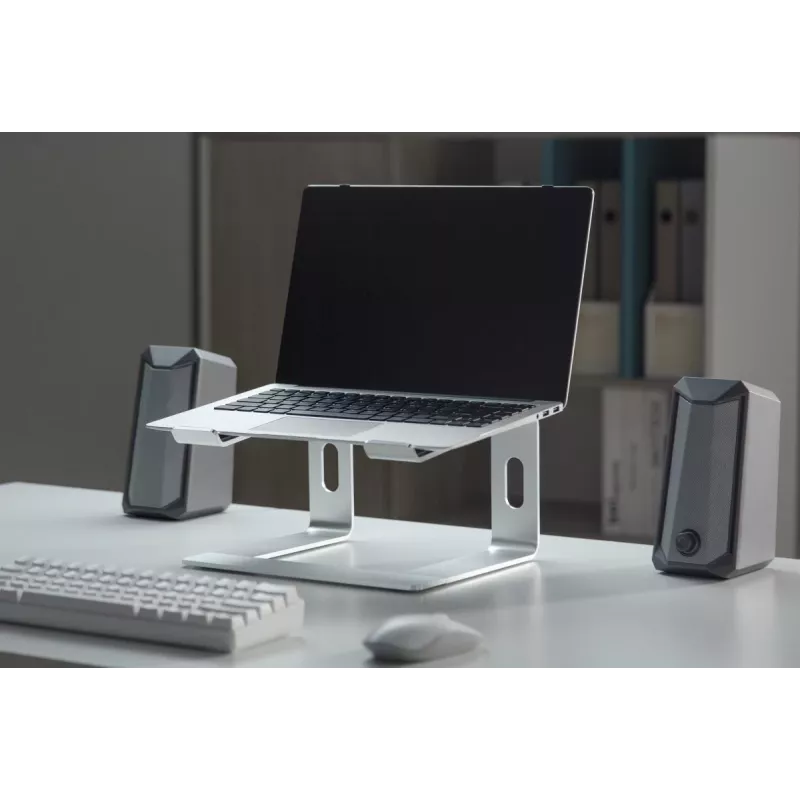 Podstawka pod laptop Gembird NBS-D1-01 Aluminium srebrny do notebooków do 39,6 cm (15,6 cala), udźwig 5 kg
