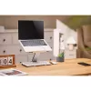 Podstawka pod laptop Gembird NBS-D1-03 srebrna aluminium do 39,6 cm (15,6 cala), składana, wysokość 60 mm, maks. obciążenie 5 kg