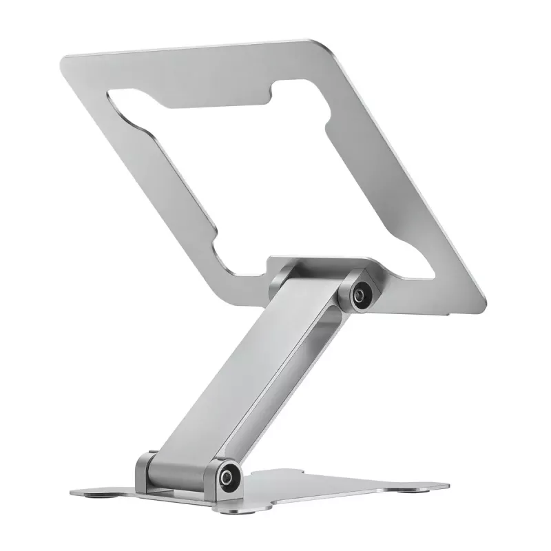 Podstawka pod laptop Gembird NBS-D1-03 srebrna aluminium do 39,6 cm (15,6 cala), składana, wysokość 60 mm, maks. obciążenie 5 kg