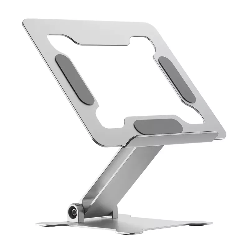 Podstawka pod laptop Gembird NBS-D1-03 srebrna aluminium do 39,6 cm (15,6 cala), składana, wysokość 60 mm, maks. obciążenie 5 kg