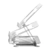 Podstawka pod laptop Gembird NBS-D1-03 srebrna aluminium do 39,6 cm (15,6 cala), składana, wysokość 60 mm, maks. obciążenie 5 kg