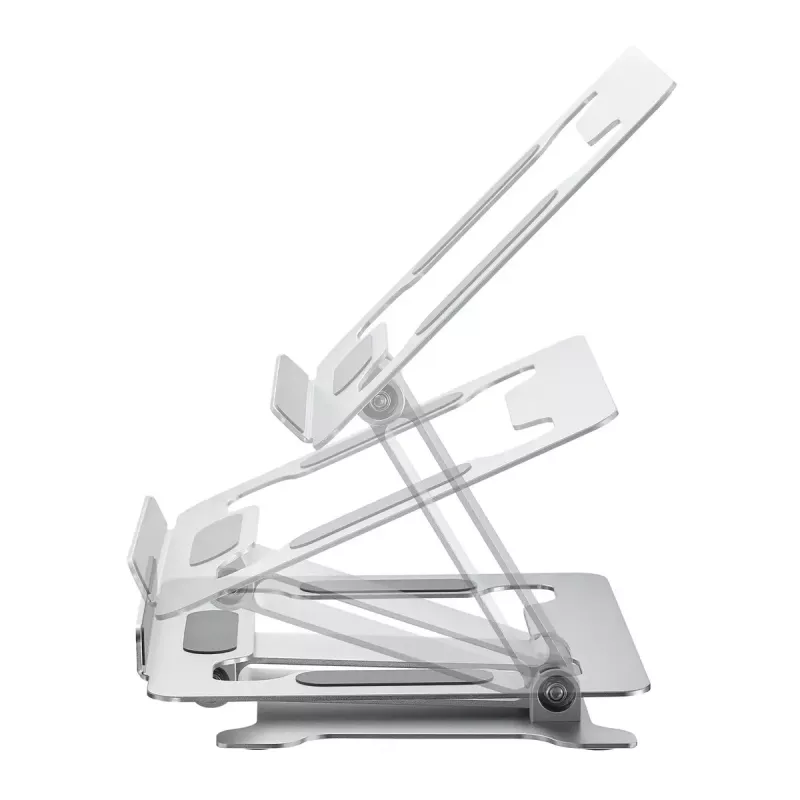 Podstawka pod laptop Gembird NBS-D1-03 srebrna aluminium do 39,6 cm (15,6 cala), składana, wysokość 60 mm, maks. obciążenie 5 kg