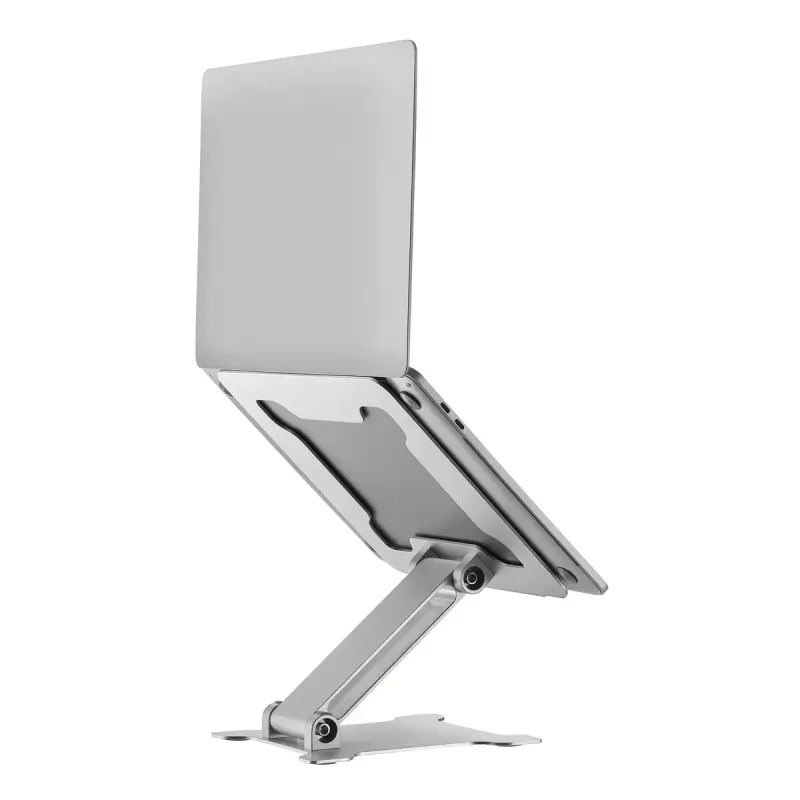 Podstawka pod laptop Gembird NBS-D1-03 srebrna aluminium do 39,6 cm (15,6 cala), składana, wysokość 60 mm, maks. obciążenie 5 kg