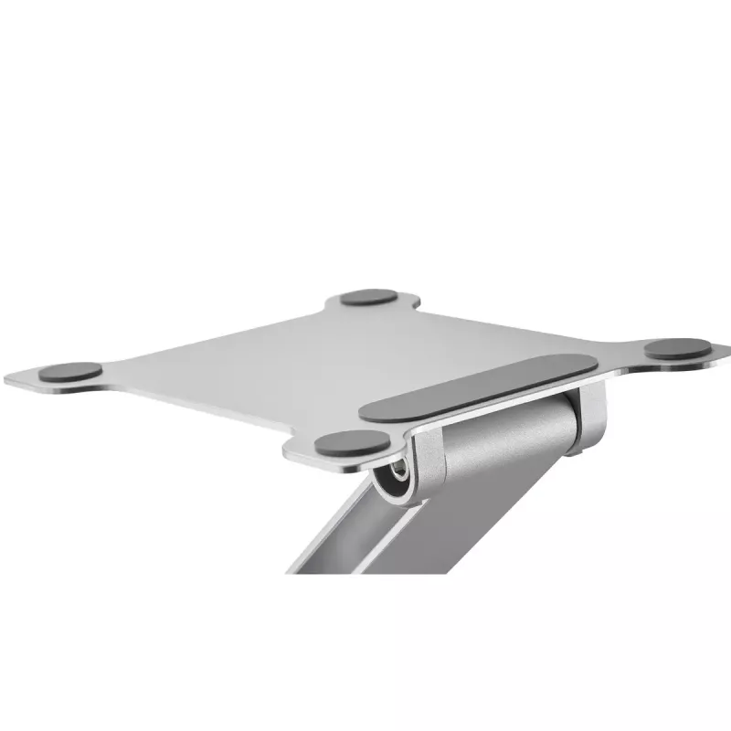 Podstawka pod laptop Gembird NBS-D1-03 srebrna aluminium do 39,6 cm (15,6 cala), składana, wysokość 60 mm, maks. obciążenie 5 kg