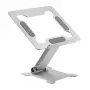 Podstawka pod laptop Gembird NBS-D1-03 srebrna aluminium do 39,6 cm (15,6 cala), składana, wysokość 60 mm, maks. obciążenie 5 kg
