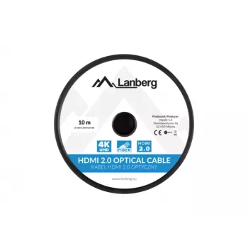 Kabel HDMI LANBERG M/m V2.0 Optical Aoc - 10m Czarny