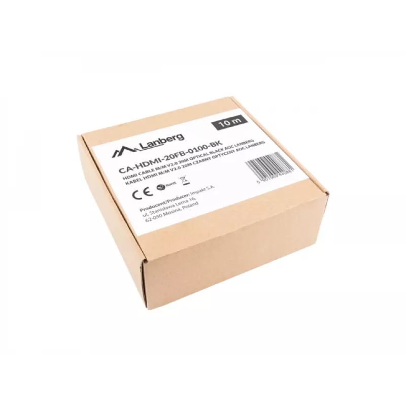 Kabel HDMI LANBERG M/m V2.0 Optical Aoc - 10m Czarny