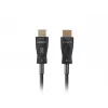 Kabel HDMI LANBERG CA-HDMI-30FB-0100-BK 10 m, HDMI Typ A 2.1, 48 Gbit/s, 144 Hz, HDR, ARC, Ethernet