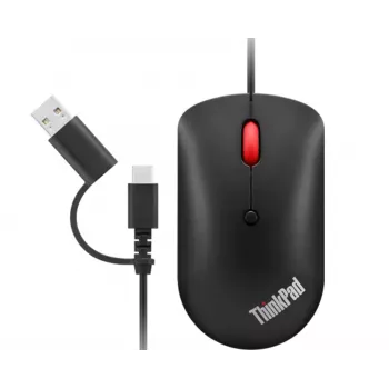 Lenovo 4Y51D20850 mysz Office Symetryczna USB Type-C Optyczna 2400 DPI