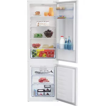 Zabudowana lodówko-zamrażarka BEKO BCHA275K41SN — 262 L łącznej pojemności (193 L chłodziarka, 69 L zamrażarka), No Frost, zawias prawy, biała