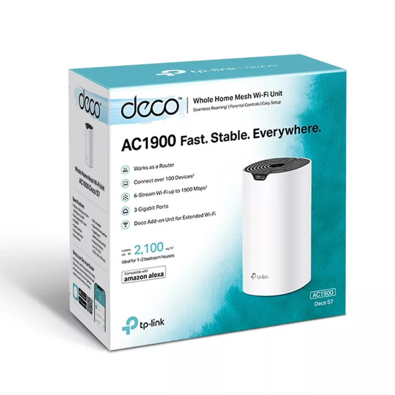 TP-Link AC1900 Whole Home Mesh Wi-Fi System, biały, wewnętrzna, Mesh router, 520 m², dwuzakresowe (2.4 GHz / 5 GHz), Wi-Fi 5 (802.11ac)