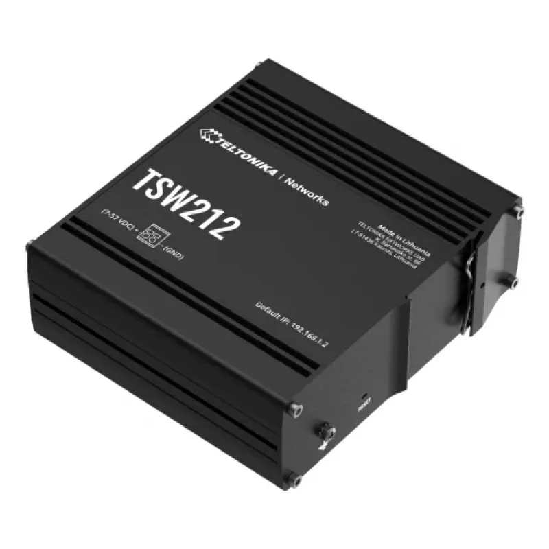 TELTONIKA TSW212 Zarządzalny przełącznik PoE+ Gigabit Ethernet (8 portów + 2 SFP)