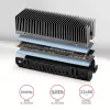 Axagon CLR-M2XT Aluminiowy pasywny radiator dla jednostronnych i dwustronnych dysków M.2 SSD rozmiar 2280, wysokość 24 mm