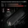 Axagon CLR-M2XT Aluminiowy pasywny radiator dla jednostronnych i dwustronnych dysków M.2 SSD rozmiar 2280, wysokość 24 mm