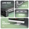Axagon HMC-10HLS, hub USB 5Gbps, 4x USB-A, HDMI 4k/60Hz, RJ-45, SD/microSD, PD 100W