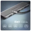 Axagon HMC-5H hub USB 5Gb/s, 3x USB-A, HDMI 4K/30Hz, PD 100W, kabel USB-C 100cm
