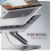 Axagon HMC-STND Wieloportowy hub USB-C 5 Gb/s i aluminiowa podstawka pod laptopa. HDMI 4K/60 Hz, GLAN, PD i 3 porty USB-A. Kabel USB-C 60 cm.