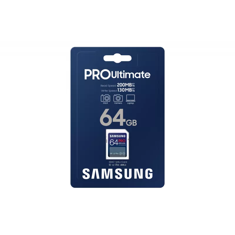 Karta pamięci flash Samsung 64 GB SDXC UHS-I Klasa 3 PRO Ultimate