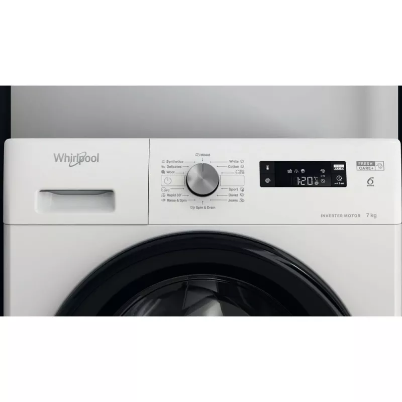 Pralka Whirlpool FFS7259BEE ładowana od przodu 7 kg 1151 obr./min biała