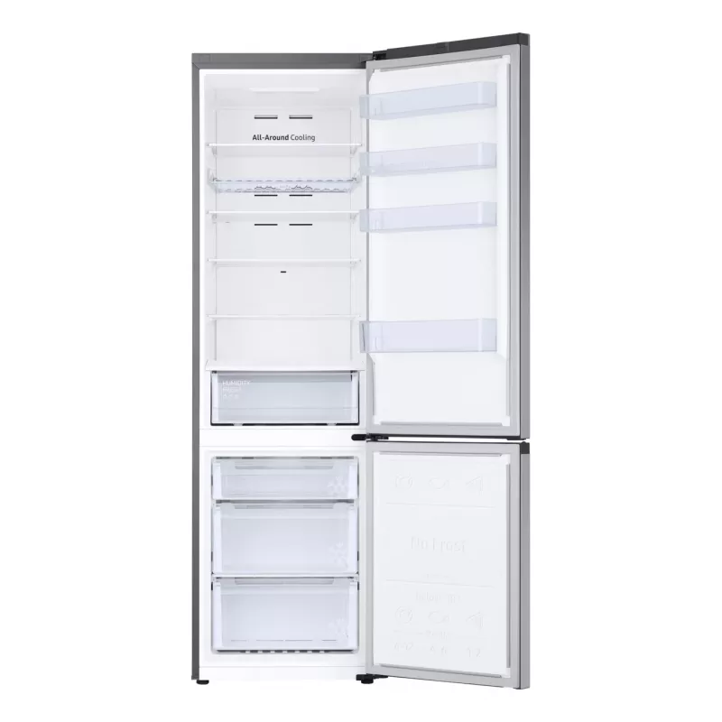 Samsung RB38C672ESA Wolnostojąca 390 L Szary, Metaliczny, Srebrny