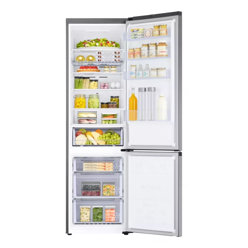 Samsung RB38C672ESA Wolnostojąca 390 L Szary, Metaliczny, Srebrny