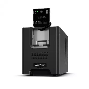 Zasilacz awaryjny CYBERPOWER PR1000ELCD — 1 kVA (900 W), Line-Interactive, czysta sinusoida, 8 gniazd C13, LCD, bateria wymieniana podczas pracy