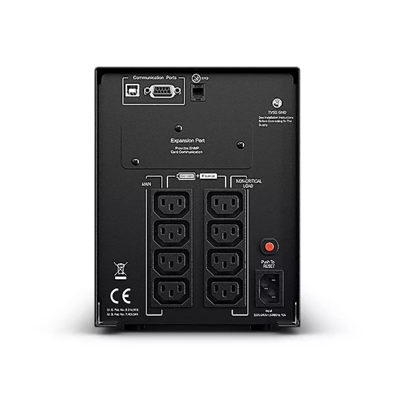 CyberPower PR1500ELCD zasilacz awaryjny (UPS) Line-Interactive 1,5 kVA 1350 W 8 gniazd AC