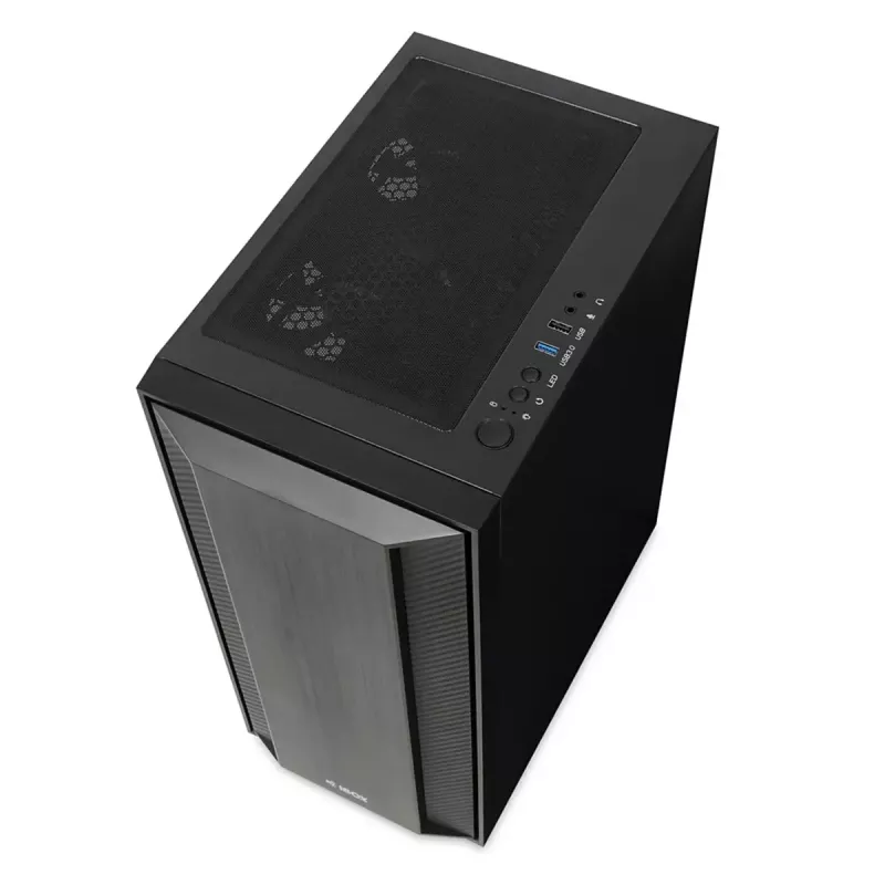 Obudowa PC IBOX CETUS 906 Midi Tower Czarna — ATX/mATX, 460×210×350 mm, GPU 29 cm, 7 napędów, wentylatory RGB