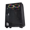 Obudowa PC IBOX CETUS 906 Midi Tower Czarna — ATX/mATX, 460×210×350 mm, GPU 29 cm, 7 napędów, wentylatory RGB